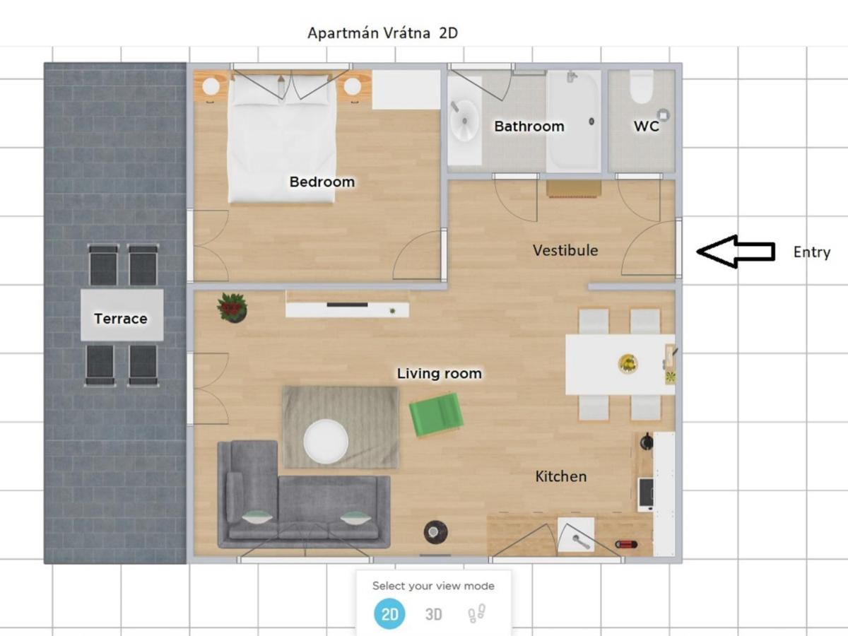 Apartman Vratna Terchova Bagian luar foto